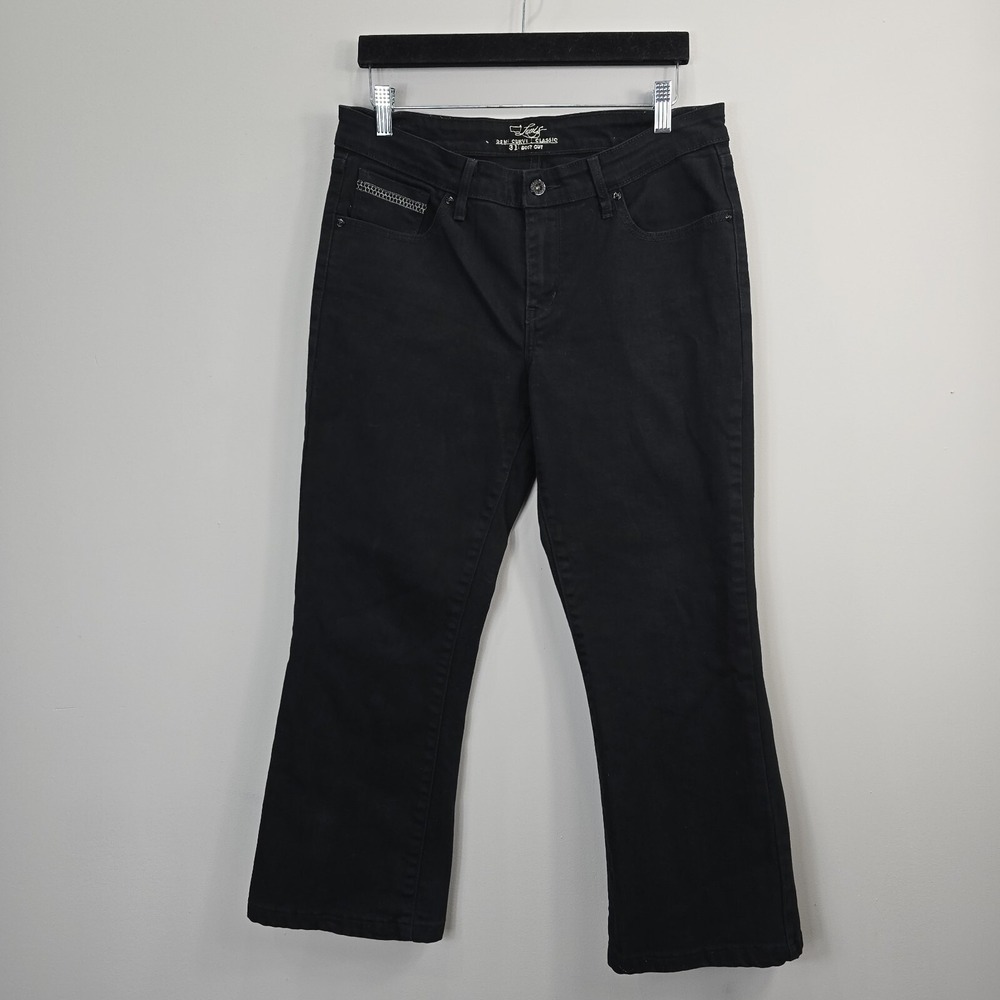Levi's Bootcut Jeans Women's 33WX24.5L Black Stretch Western Country